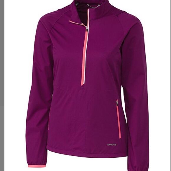 Cutter and Buck pullover windbreaker in purple- EUC - Picture 1 of 8